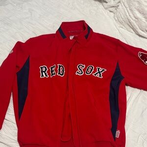 Majestic Red and Black Red Sox Bomber Jacket